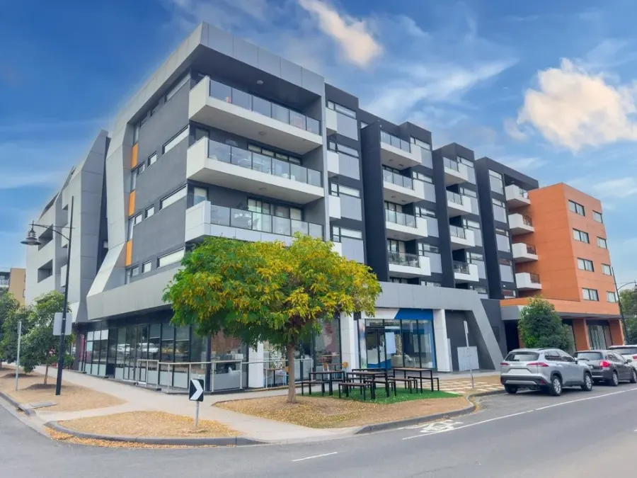 Apartment building exterior