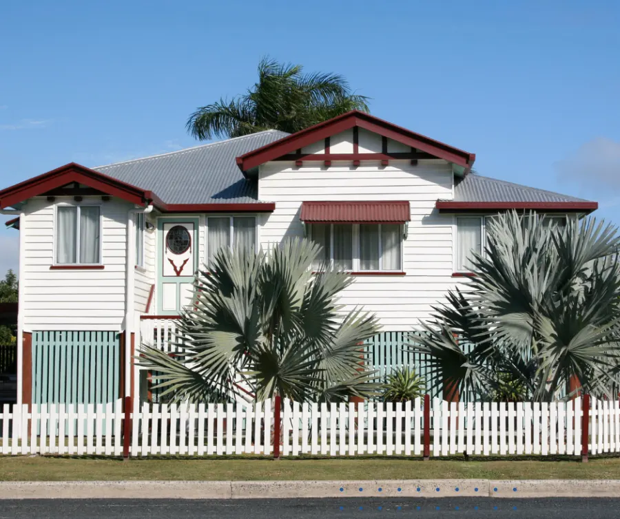 Repainted Queenslander home